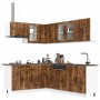 Mueble cocina Porto roble ahumado 11 pzas madera contrachapada von , Küchenschränke - Ref: Foro24-3314906, Preis: 706,18 €, R...
