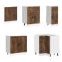 Mueble cocina Porto roble ahumado 11 pzas madera contrachapada von , Küchenschränke - Ref: Foro24-3314906, Preis: 706,18 €, R...
