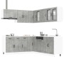 Mueble cocina Lucca gris hormigón 11 pzas madera contrachapada by , Kitchen cabinets - Ref: Foro24-3314925, Price: 726,38 €, ...