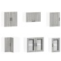 Mueble cocina Lucca sonoma gris 11 pzas madera contrachapada de , Armarios de cocina - Ref: Foro24-3314927, Precio: 766,21 €,...