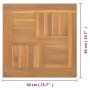 Solid teak wood square table top 40x40x2.5 cm by vidaXL, Table tops - Ref: Foro24-316155, Price: 39,85 €, Discount: %