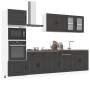 Mueble de cocina Kalmar negra 7 piezas madera contrachapada von , Küchenschränke - Ref: Foro24-3314732, Preis: 668,84 €, Raba...