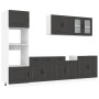 Mueble de cocina Kalmar negra 7 piezas madera contrachapada von , Küchenschränke - Ref: Foro24-3314732, Preis: 668,84 €, Raba...