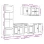 Mueble de cocina Kalmar blanco 7 piezas madera contrachapada von , Küchenschränke - Ref: Foro24-3314751, Preis: 707,31 €, Rab...