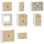 Mueble cocina Kalmar roble sonoma 8 pzas madera contrachapada von , Küchenschränke - Ref: Foro24-3314834, Preis: 541,62 €, Ra...