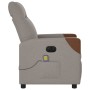 Sillón reclinable de masaje eléctrico tela gris taupe von , Sessel - Ref: Foro24-3324003, Preis: 262,90 €, Rabatt: %