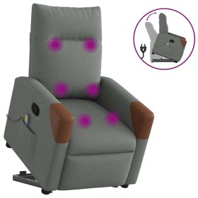 Silla de masaje reclinable de pie de tela gris oscuro by , Armchairs - Ref: Foro24-3324015, Price: 269,58 €, Discount: %