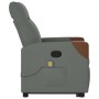 Silla de masaje reclinable de pie de tela gris oscuro de , Sillones - Ref: Foro24-3324015, Precio: 269,47 €