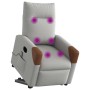 Sillón de masaje eléctrico reclinable elevable tela gris nube by , Armchairs - Ref: Foro24-3324029, Price: 318,65 €, Discount: %