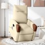 Sillón de masaje eléctrico reclinable elevable tela crema by , Armchairs - Ref: Foro24-3324034, Price: 303,64 €, Discount: %