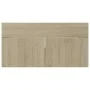 Armario para lavabo contrachapada color roble 90x38,5x46 cm de vidaXL, Muebles de baño - Ref: Foro24-804668, Precio: 34,70 €,...
