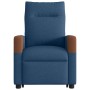 Sillón de masaje eléctrico reclinable elevable de tela azul de , Sillones - Ref: Foro24-3324036, Precio: 352,96 €, Descuento: %