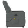 Silla de masaje reclinable de pie de tela gris oscuro by , Armchairs - Ref: Foro24-3324060, Price: 271,96 €, Discount: %