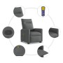 Silla de masaje reclinable de pie de tela gris oscuro by , Armchairs - Ref: Foro24-3324060, Price: 271,96 €, Discount: %