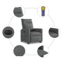 Sillón de masaje eléctrico reclinable elevable tela gris oscuro by , Armchairs - Ref: Foro24-3324074, Price: 319,29 €, Discou...