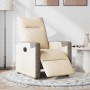 Sillón reclinable eléctrico de tela crema by , Armchairs - Ref: Foro24-3324083, Price: 233,08 €, Discount: %
