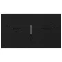 Black plywood sink cabinet 80x38.5x46 cm by vidaXL, Bathroom furniture - Ref: Foro24-804657, Price: 38,12 €, Discount: %