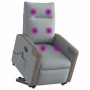 Sillón de masaje reclinable de pie de tela gris claro de , Sillones - Ref: Foro24-3324095, Precio: 270,51 €