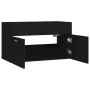 Black plywood sink cabinet 80x38.5x46 cm by vidaXL, Bathroom furniture - Ref: Foro24-804657, Price: 38,12 €, Discount: %