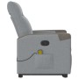 Sillón de masaje reclinable de pie de tela gris claro de , Sillones - Ref: Foro24-3324095, Precio: 269,08 €, Descuento: %