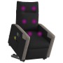 Sillón reclinable de masaje elevable tela negro by , Armchairs - Ref: Foro24-3324097, Price: 269,08 €, Discount: %