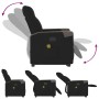 Sillón reclinable de masaje elevable tela negro by , Armchairs - Ref: Foro24-3324097, Price: 269,08 €, Discount: %