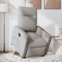 Sillón de masaje eléctrico reclinable elevable tela gris nube by , Armchairs - Ref: Foro24-3324104, Price: 317,44 €, Discount: %