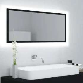 Badezimmerspiegel LED Acryl schwarz 100x8,5x37 cm von vidaXL, Badezimmerwaschtische - Ref: Foro24-804941, Preis: 59,98 €, Rab...