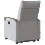 Sillón de masaje eléctrico reclinable elevable tela gris nube by , Armchairs - Ref: Foro24-3324104, Price: 317,44 €, Discount: %