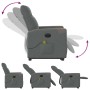 Sillón de masaje eléctrico reclinable elevable tela gris oscuro by , Armchairs - Ref: Foro24-3324106, Price: 318,17 €, Discou...