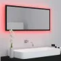 Badezimmerspiegel LED Acryl schwarz 100x8,5x37 cm von vidaXL, Badezimmerwaschtische - Ref: Foro24-804941, Preis: 61,63 €, Rab...