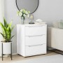 Aparador VISNES blanco 60x40x73 cm madera de ingeniería de , Cajoneras - Ref: Foro24-4108284, Precio: 116,47 €, Descuento: %