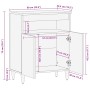 Aparador de madera maciza de mango 60x33,5x75 cm von , CD- und DVD-Speicher - Ref: Foro24-4018689, Preis: 71,69 €, Rabatt: %