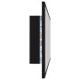 Espejo de baño LED acrílico negro 100x8,5x37 cm