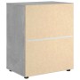 Aparador VISNES gris hormigón 60x40x73 cm madera de ingeniería by , Drawers - Ref: Foro24-4108286, Price: 117,94 €, Discount: %