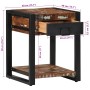 Mesa auxiliar multicolor 40x40x50 cm madera maciza reciclada de , Mesas auxiliares - Ref: Foro24-4015942, Precio: 97,10 €, De...