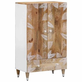 Aparador alto madera maciza de mango 60x33,5x100 cm von , CD- und DVD-Speicher - Ref: Foro24-4018694, Preis: 149,83 €, Rabatt: %