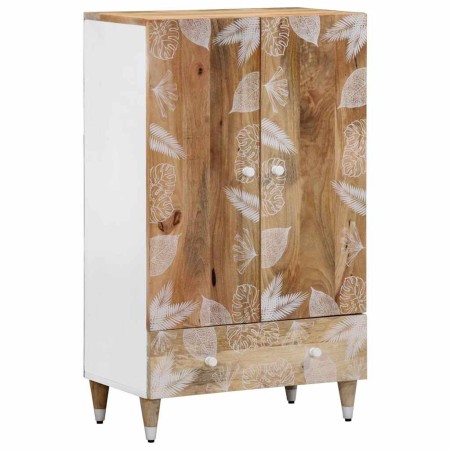 Aparador alto madera maciza de mango 60x33,5x100 cm von , CD- und DVD-Speicher - Ref: Foro24-4018694, Preis: 149,83 €, Rabatt: %