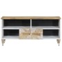 Mueble de TV madera maciza de mango 100x33,5x46 cm by , CD and DVD storage - Ref: Foro24-4018680, Price: 90,56 €, Discount: %