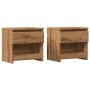 Mesitas noche 2 uds madera ingeniería roble artisian 40x30x39cm von , Nachttische - Ref: Foro24-856409, Preis: 71,69 €, Rabat...
