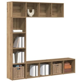 Estanterías para libros 3 uds madera ingeniería roble artesanal von , Bücherregale und Regale - Ref: Foro24-3328550, Preis: 1...