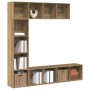 Estanterías para libros 3 uds madera ingeniería roble artesanal de , Librerías y estanterías - Ref: Foro24-3328550, Precio: 1...