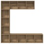 Estanterías para libros 3 uds madera ingeniería roble artesanal de , Librerías y estanterías - Ref: Foro24-3328550, Precio: 1...