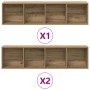 Estanterías para libros 3 uds madera ingeniería roble artesanal de , Librerías y estanterías - Ref: Foro24-3328550, Precio: 1...