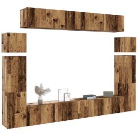 Conjunto de mueble de TV 8 piezas montado la pared madera vieja von , TV-Möbel - Ref: Foro24-3329011, Preis: 374,93 €, Rabatt: %