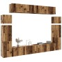 Conjunto de mueble de TV 8 piezas montado la pared madera vieja von , TV-Möbel - Ref: Foro24-3329011, Preis: 365,48 €, Rabatt: %