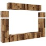 Conjunto de mueble de TV 8 piezas montado la pared madera vieja von , TV-Möbel - Ref: Foro24-3329011, Preis: 365,48 €, Rabatt: %