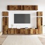 Conjunto de mueble de TV 8 piezas montado la pared madera vieja von , TV-Möbel - Ref: Foro24-3329011, Preis: 365,48 €, Rabatt: %