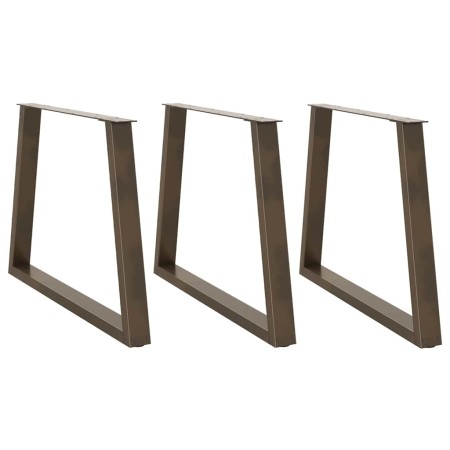 Patas para mesa de comedor en forma de V 3 uds acero natural by , Table legs - Ref: Foro24-4012599, Price: 164,05 €, Discount: %