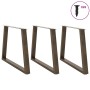 Patas para mesa de comedor en forma de V 3 uds acero natural by , Table legs - Ref: Foro24-4012599, Price: 164,05 €, Discount: %